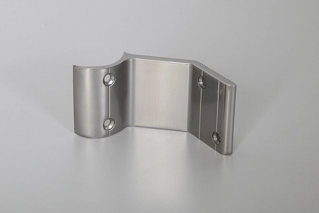 Dieda Handlaufkonsole aus Aluminium in Silber für Holzhandläufe Ø 52 mm, 2er Set zur Wandmontage - Bild 1