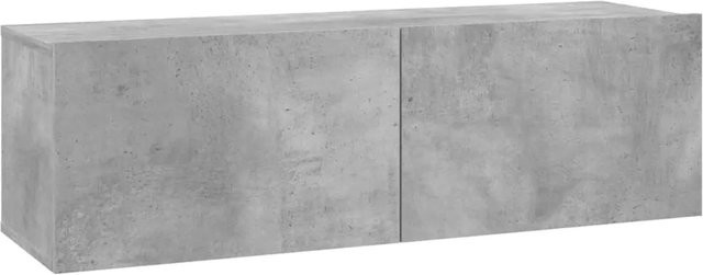 vidaXL TV-Schrank aus Holzwerkstoff in Betongrau, B/T/H: 100 x 30 x 30 cm - Bild 1