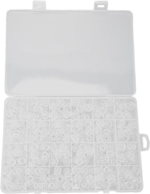 Bartperlen Transparentes Plastik, White, Unisex - Bild 1