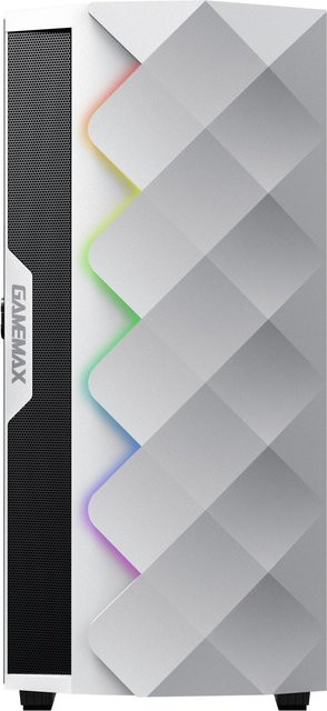 Gamemax Diamond WT 7353 Gaming PC in Weiß mit Intel Core i5, 16 GB RAM, 1000 GB SSD und nVidia GeForce RTX 4060 (8 GB), Windows 11 - Bild 1