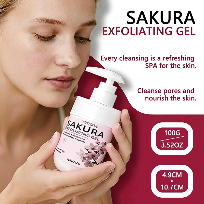 YUITIKUE Sakura Gesichts-Peeling-Gel, 100g, Unisex - Bild 4
