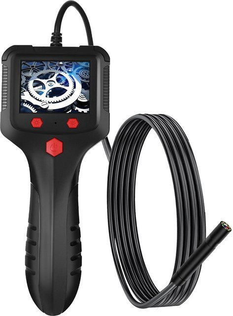 Honor Electronics P100 Industrieendoskop mit 1080P Digital Kamera, 5,5 mm Durchmesser, 5 m Kabel, IP67 wasserdicht, Schwarz - Bild 1