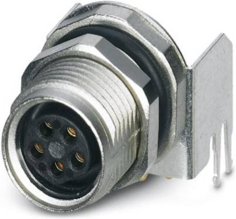 Phoenix Contact 1424239 Sensor-Aktor-Einbausteckverbinder M8 Buchse, 5-polig, silber, Schraubanschluss - Bild 1