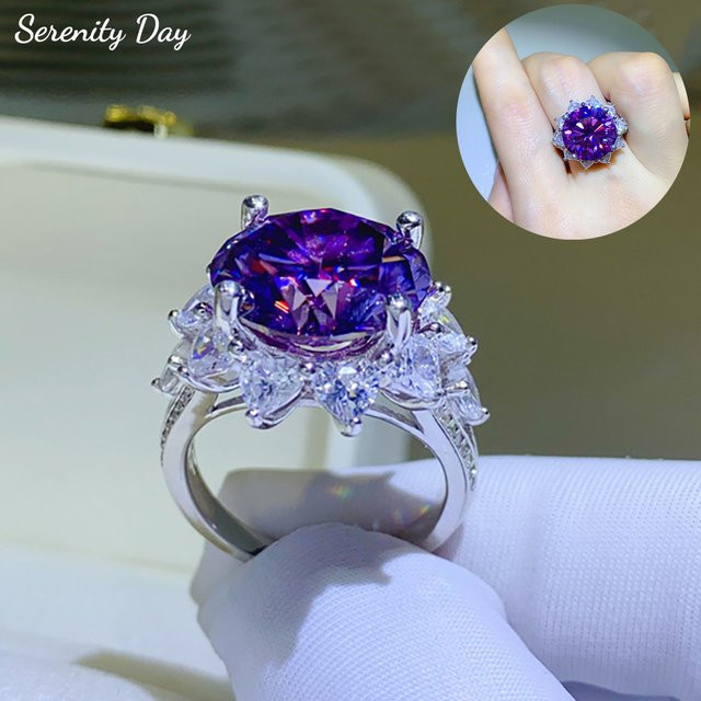 Serenity Ring, 925 Silber, Moissanit, Damen - Bild 1