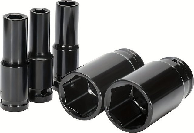 NIUXIANG 3-teiliges Set Auto-Reparaturwerkzeuge mit Schlagschraubnerohren für Drehmomentschlüssel und Ratschenschlüssel in Schwarz - Bild 1