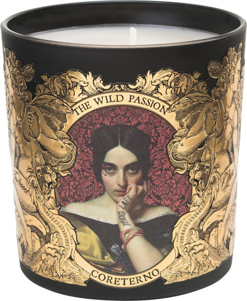 Coreterno Duftkerze The Wild Passion in Gold und Schwarz mit floralen und würzigen Noten - Bild 1