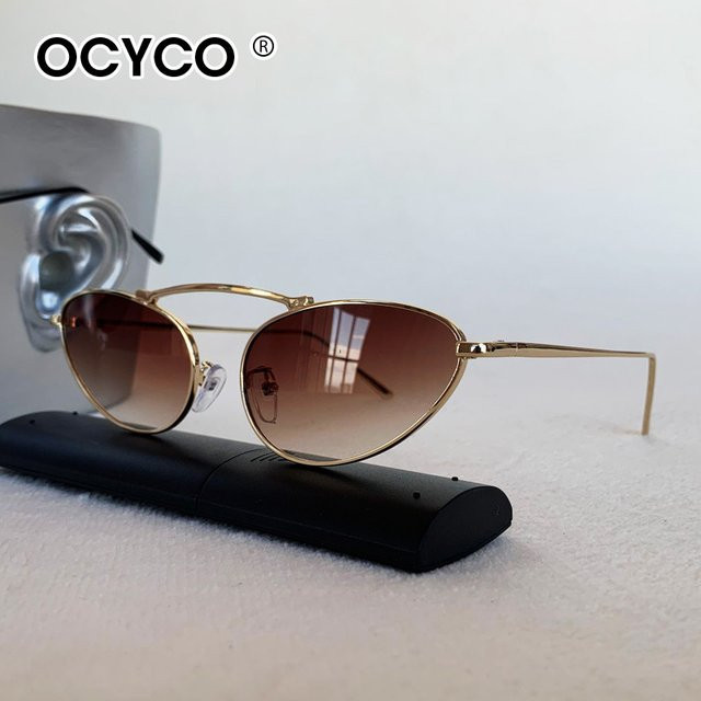 OCYCO Sonnenbrille Cat-Eye, Metall, Gold, Unisex, Vollrand - Bild 1
