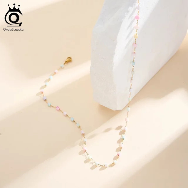 ORSA JEWELS Halskette, Edelstahl, Bunt, Damen - Bild 1