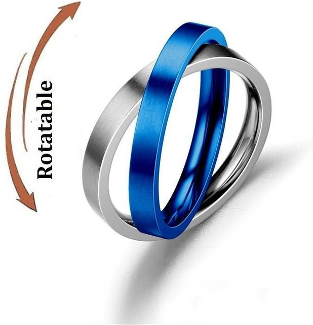 Partnerringe Edelstahl, Schwarz, Unisex - Bild 1