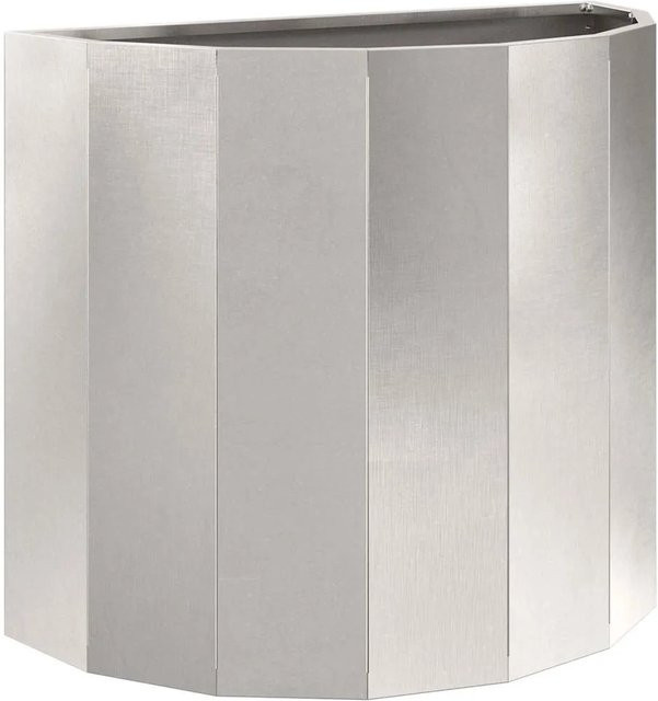 vidaXL Pflanzkübel aus Edelstahl in Silber, B/T/H: 60 x 30 x 50 cm - Bild 1