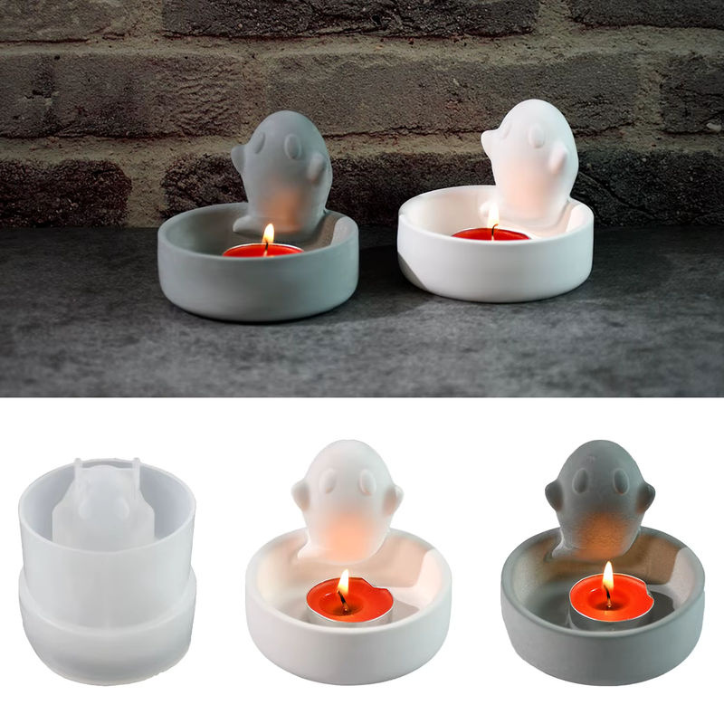 Halloween Silikonform für schwimmende Geister zur DIY-Herstellung von Kerzen, Gipsfiguren oder Tassen in Weiß - Bild 3