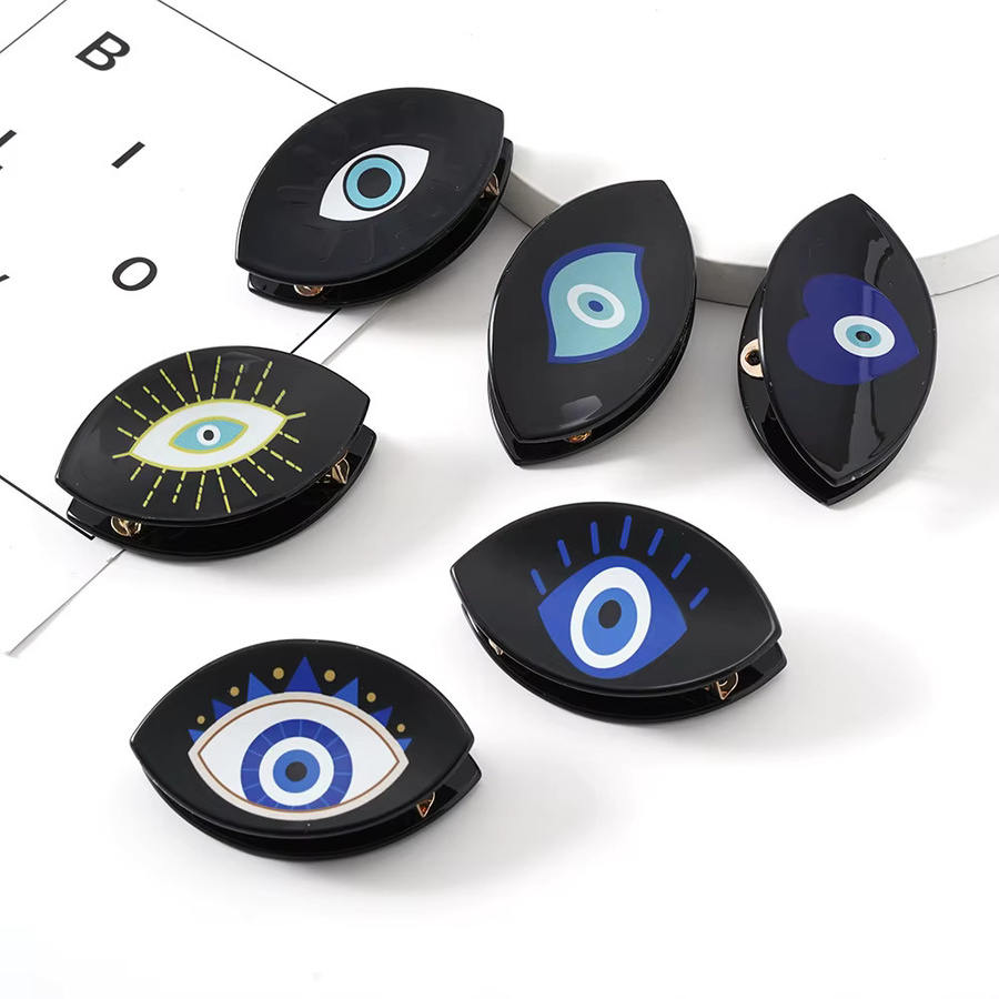 FORWOT Haarklammer, blaues Dämonenauge, PVC - Bild 2