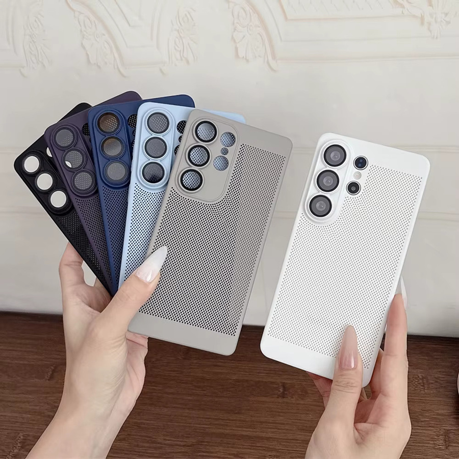 Wärmeableitende Handyhülle von lolozzx für Samsung S26 S25 Note 20 Ultra S24 S23 S22 S21 Plus in Lila, Matte PC Schutzhülle - Bild 2