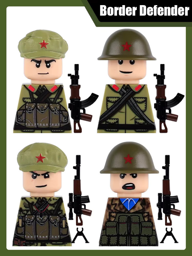 BRICKPANDA Vietnam Krieg Militär Grenze Defender, Soldat Figuren Bausteine, Zubehör - Bild 2