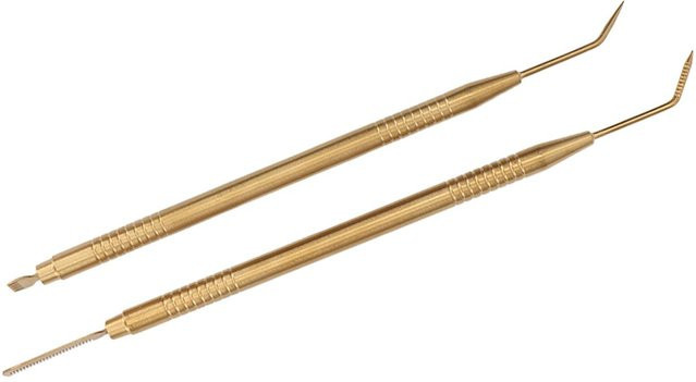 Beautyyy Wimpernlift Trennwerkzeuge Doppelkopf, Edelstahl, goldgelb, 2 Stück - Bild 1