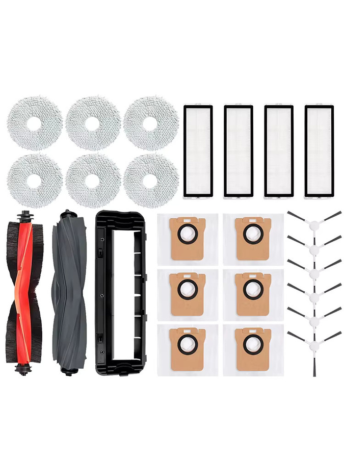 Dreame Zubehör-Set für L10s Ultra, S10 Pro, Mijia Omni 1S und X10+ Robotstaubsauger in Multicolour mit Hauptbürste, Seitenbürste, Filtern und Wischmopps - Bild 2