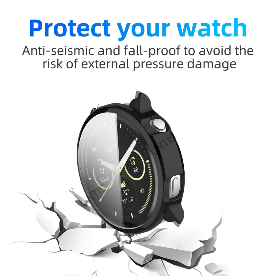TPU Schutzhülle für Garmin Venu 4 (41 mm und 45 mm) mit Displayfolie und Rundum-Schutzstoßstange, transparent - Bild 2