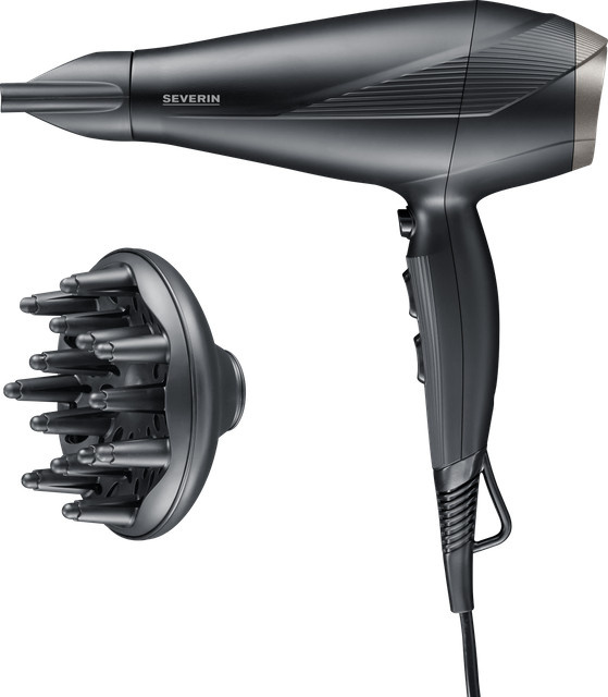 Severin Haartrockner HT 0167 Schwarz/Silber - Bild 1