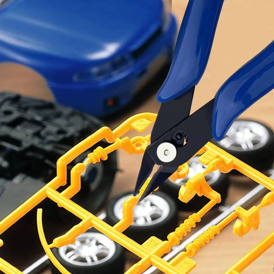 ZoeRax Seitenschneider in Industriequalität als Mini-Präzisions-Diagonalzange in Blau - Bild 5