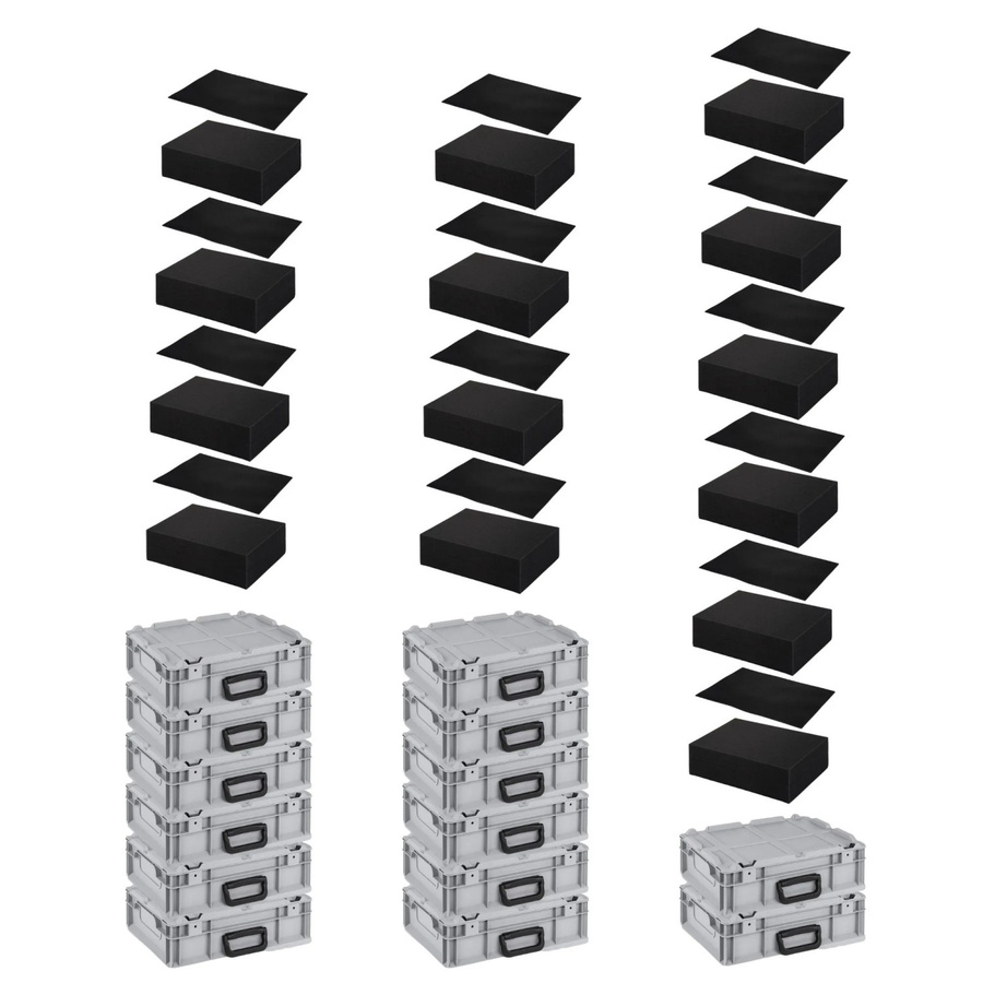 PROREGAL Eurobehälter NextGen Portable in Grau mit verstärkten Wänden, H x B x T: 13,5 x 30 x 40 cm - Bild 2