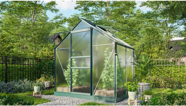 Vitavia Gewächshaus Marley inkl. Ready2Grow Zubehör-Set, smaragdgrün, 2,5 m², B/T/H: 207 x 195 x 137 cm - Bild 1