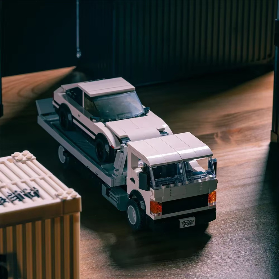 POWERBLOCK Klassischer Flachbett-LKW, Baukasten, Transportfahrzeug-Modell PB8838 - Bild 2