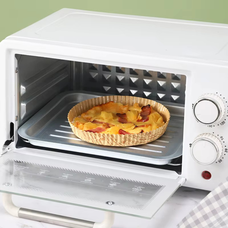 Runde Einweg-Pizzaschalen aus Papier für Pizza, Kekse und Focaccia, 100 Stück, Durchmesser: 20 cm - Bild 2