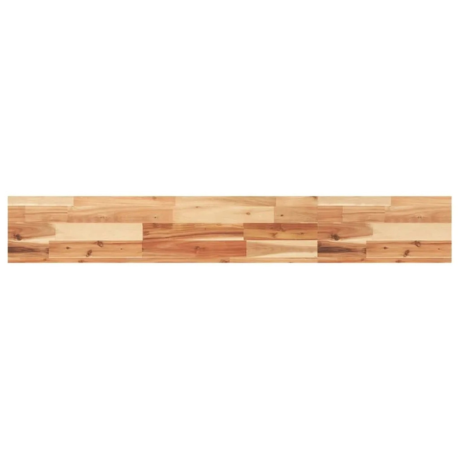 vidaXL Schweberegal aus Massivholz Akazie, braun, B/T/H: 120 x 20 x 4 cm, ölbehandelt - Bild 2