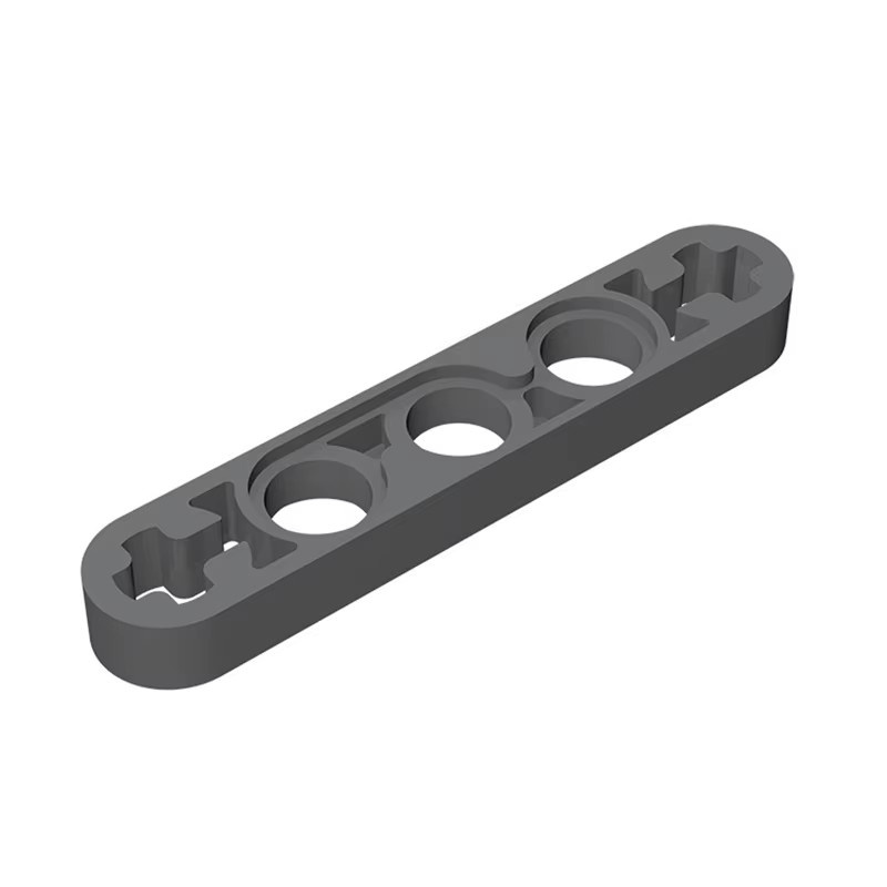 JIAJIALE Liftarm Dünne 1x5 Achse Löcher Baustein, 10-teiliges Set, Grau - Bild 1