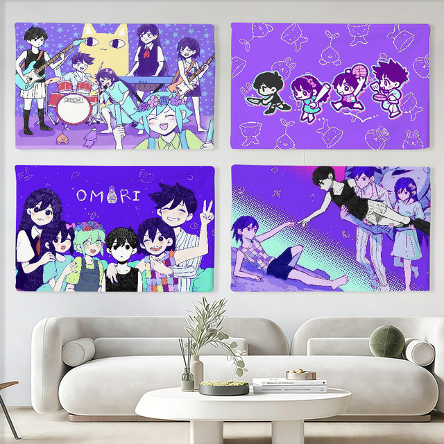 OMORI Wandkunst Flagge von Warner Bros. in Multicolour, rechteckiges Textil-Banner für Innen- und Außenbereich, Breite: 40 cm, Höhe: 40 cm - Bild 1