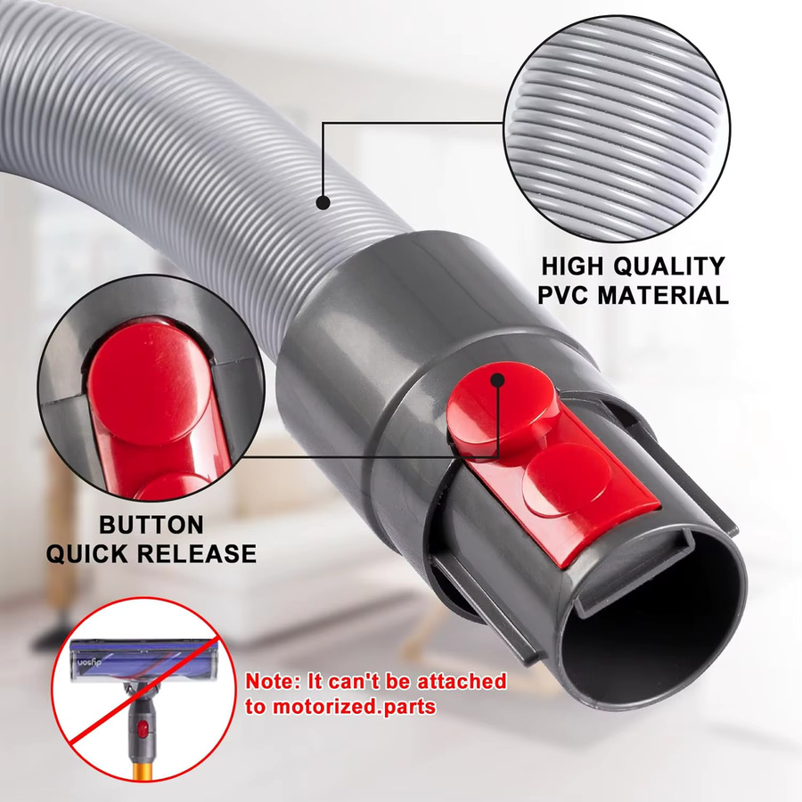 Flexibler Verlängerungsschlauch für Dyson Akku-Staubsauger in Grau - Bild 4