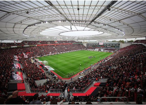 K&L Wall Art XXL Vliestapete BayArena Bayer 04 Leverkusen, mehrfarbig, matt, B: 873 cm, H: 260 cm - Bild 1