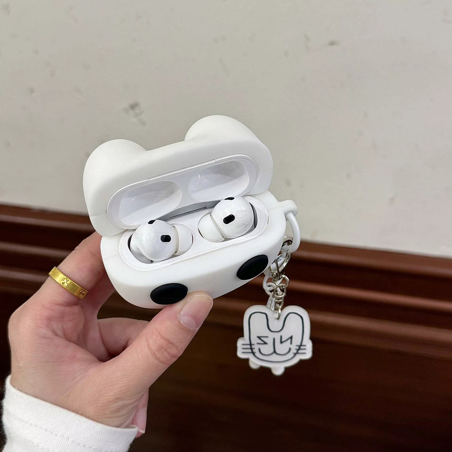 NJZ Support Stick K-pop Crossbar Bluetooth Kopfhörerhülle für AirPods 1/2/3/4/Pro/Pro 2 in Weiß - Bild 3