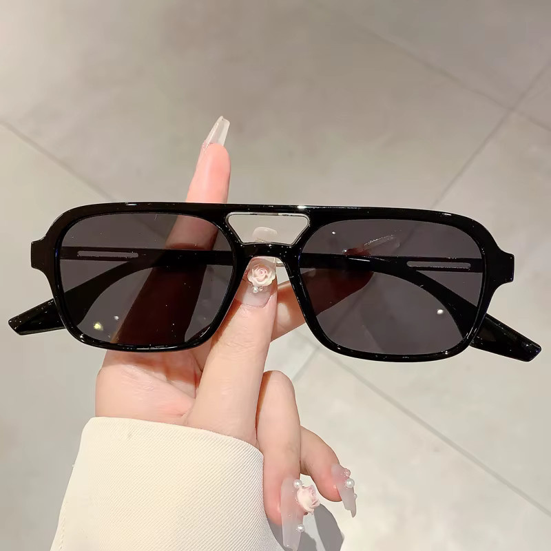 KAMMPT Sonnenbrille, quadratisch, Vollrand, grau, Damen - Bild 1