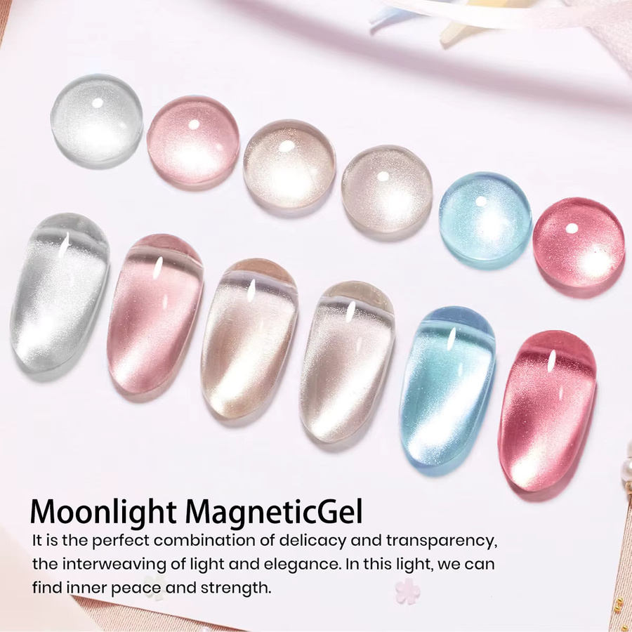 Visuatia Gel-Nagellack Glacier Moon, schimmernd - Bild 2