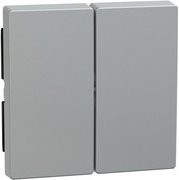 Merten Wechselschalter Abdeckung Wippe System M in Silber - Bild 1