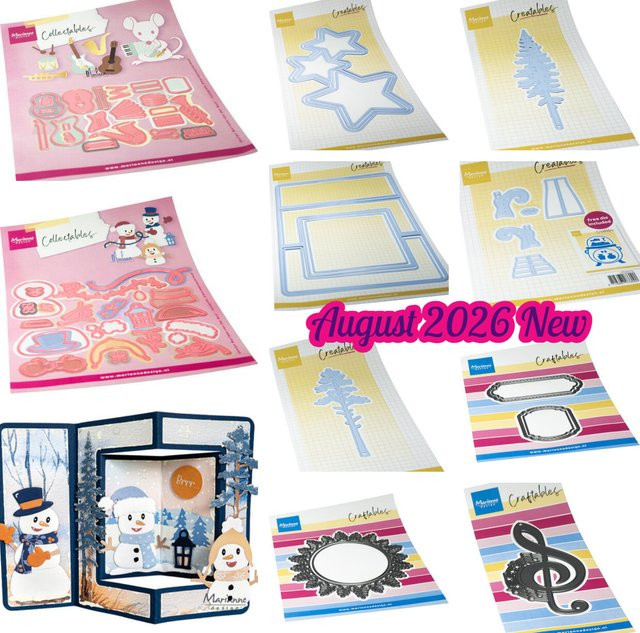 Marianne Design Tagebuch Album August 2026 mit Schneemann und Tannenbaum Motiv in Multicolor - Bild 1