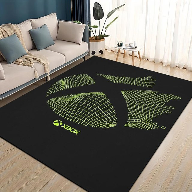 Karpetti Gamer Teppich mit Xbox Logo, Schwarz, B/B: 80 x 120 cm - Bild 1