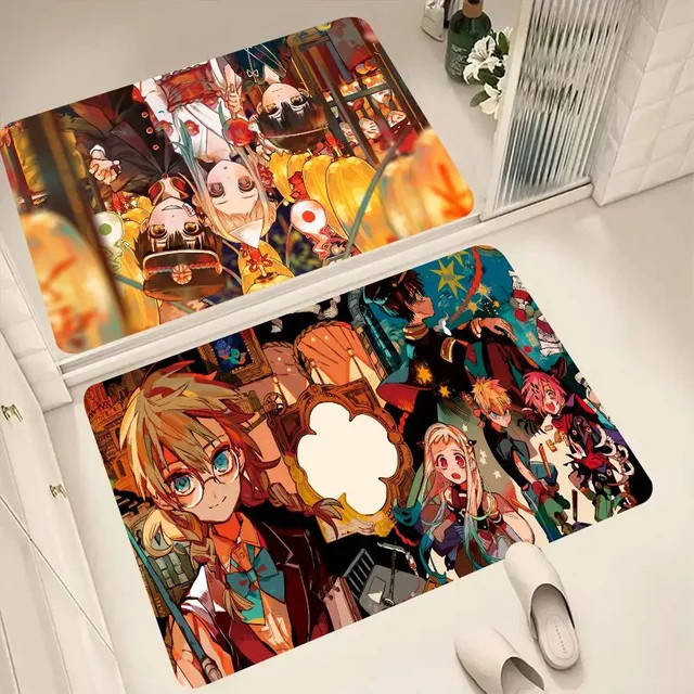 Rutschfeste Bodenmatte Anime Toilet-Bound Hanako-kun für Wohnzimmer, Küche oder Badezimmer, Mehrfarbig - Bild 1