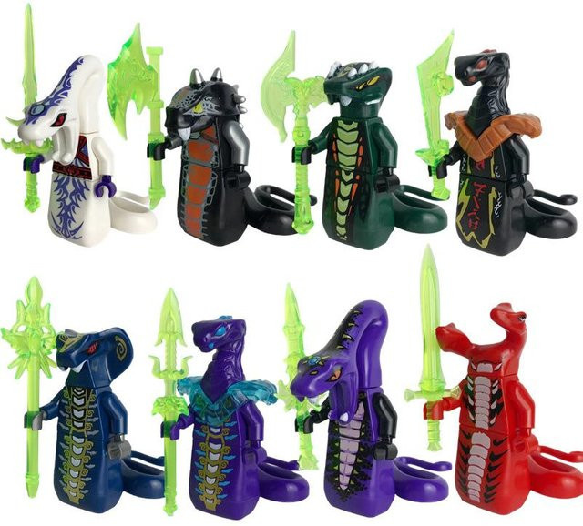Duke King Film Action Schlange Basilisk Schildkröten Minifiguren mit Waffe, Bauklötze, ab 6 Jahren - Bild 1