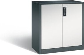 C+P Werkzeugschrank Acurado aus Stahl, Front Lichtgrau, Korpus Anthrazitgrau, abschließbar, H x B x T: 100 x 93 x 50 cm - Bild 1