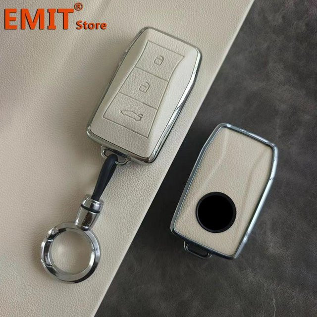 Autoschlüsselanhänger Schutzhülle für Lotus Emira Smart Keyless Fernbedienung in Grau - Bild 1