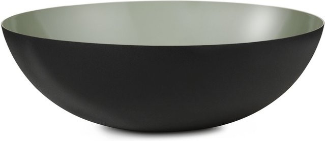 Normann Copenhagen Krenit Salatschale aus Keramik in Grün oder Schwarz - Bild 1