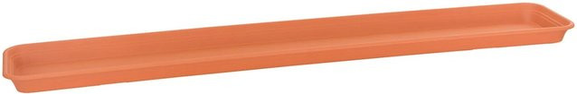 Florus Universal Pflanzkasten-Untersetzer aus Kunststoff in Terrakotta, Breite: 100 cm - Bild 1
