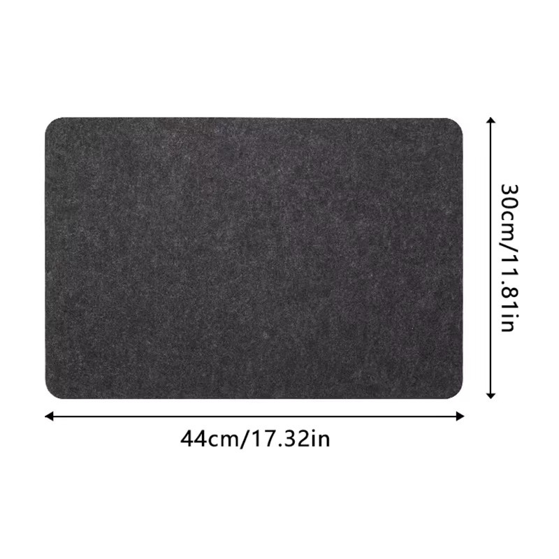 Hitzebeständige und rutschfeste Thekenmatte von HNKMP als Arbeitsplattenschutz für Luftfritteusen und Kaffeemaschinen, rechteckig, B/T: 44,0 x 30,0 cm - Bild 5