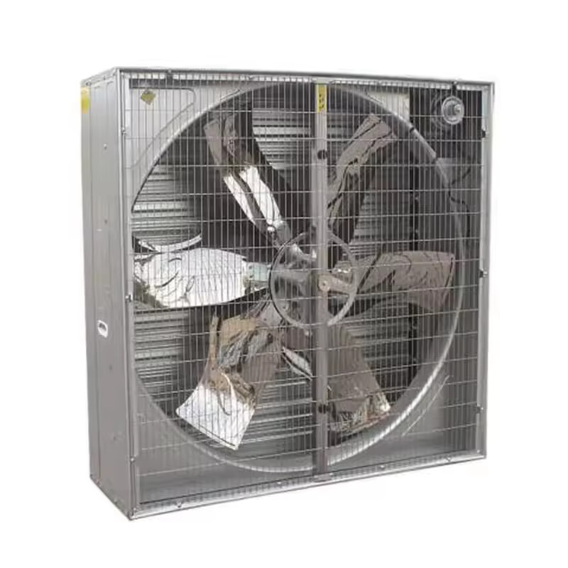 YTYIN Wandmontierter Abluftventilator aus Metall in Silber, Multifunktionaler Belüftungskühler für Bauernhof und Restaurant, Breite: 50 cm - Bild 2