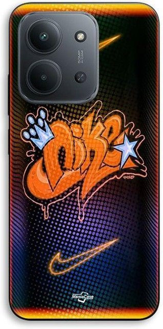 Maniacase Handyhülle für Xiaomi Redmi 15C 5G mit Nike Just Do It Design in Schwarz und Orange - Bild 1
