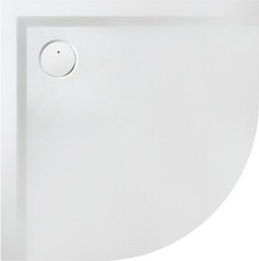 Hoesch Duschwanne Muna Viertelkreis aus Mineralguss, Farbe: Schiefergrün, B/T/H: 90 x 90 x 3 cm - Bild 1
