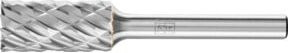 PFERD Hochleistungsfrässtift CAST Zylinder ZYAS stirnverzahnt, Farbe: Silber, Durchmesser: 12 mm, Länge: 25 mm, Schaft-Durchmesser: 6 mm, für Gußeisen - Bild 1