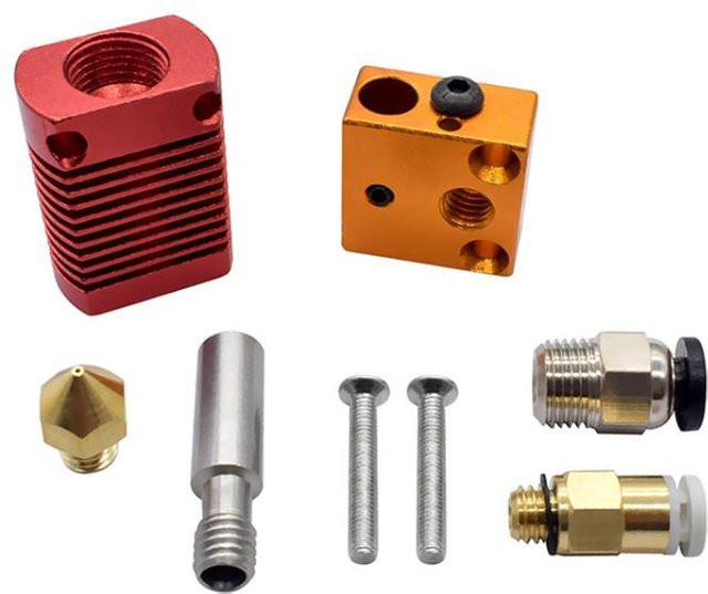 JTZTF 3D Drucker Hotend Extruder Kit mit Heizblock und Düse für CR10, CR10s, Ender 3 V2 und Ender 5 - Bild 1